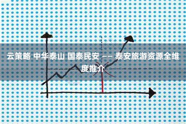 云策略 中华泰山 国泰民安 —— 泰安旅游资源全维度推介